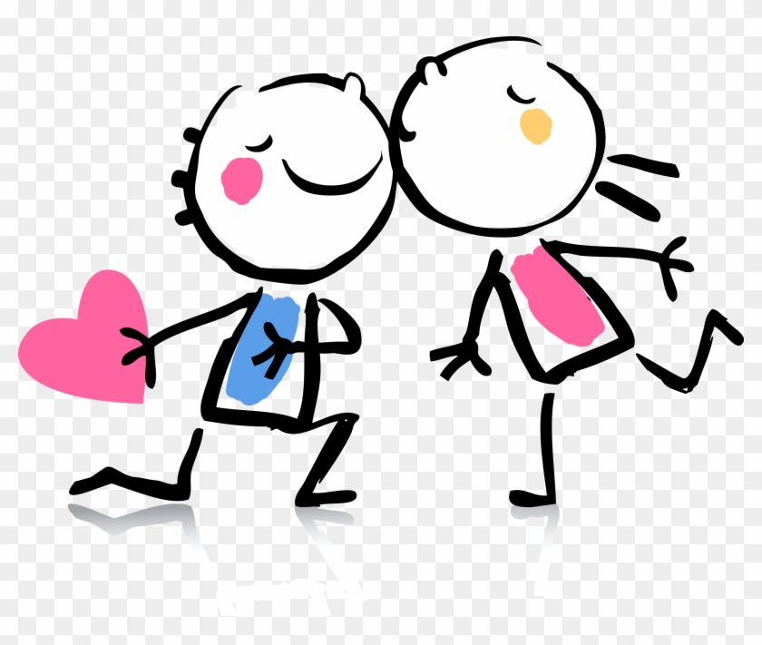 Kiss Cartoon Valentines Day Romance - Happy Valentines Day Cartoon - Free  Transparent PNG Clipart Images Download