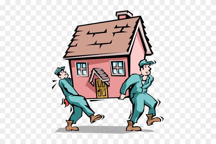 Handymen Moving House Royalty Free Vector Clip Art - Move To A New Country #855958