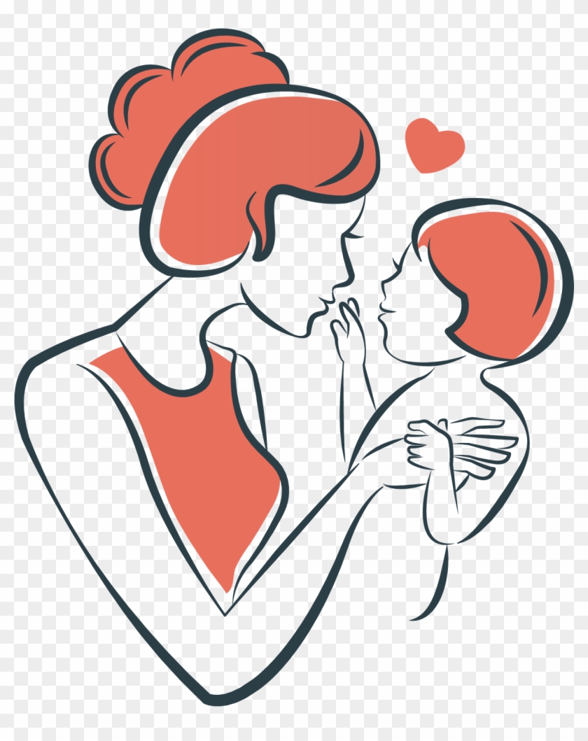 Maternal And Child Illustration - Png Mother And Child Illustration #855967