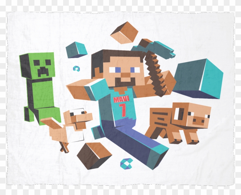 Minecraft Fleece Blanket - Minecraft #855999