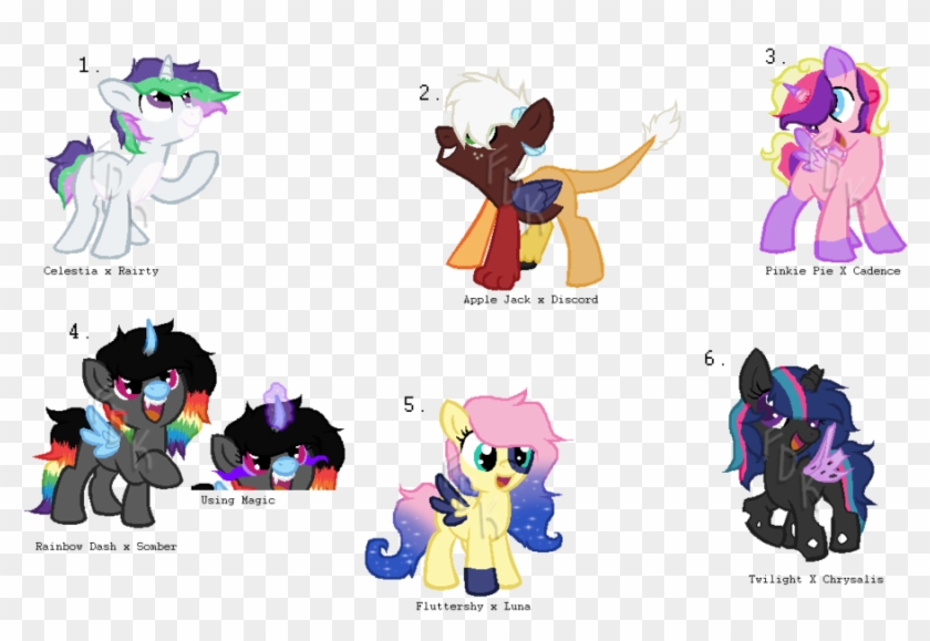 Mane Six X Antagonist/protagonist Closed- By Faithdakitty - Cartoon #856117