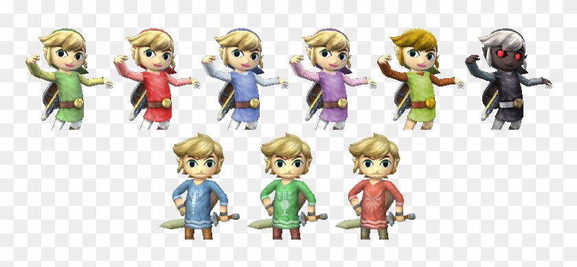 Toon Link's Alternate Costumes In Pm - Toon Link #856243