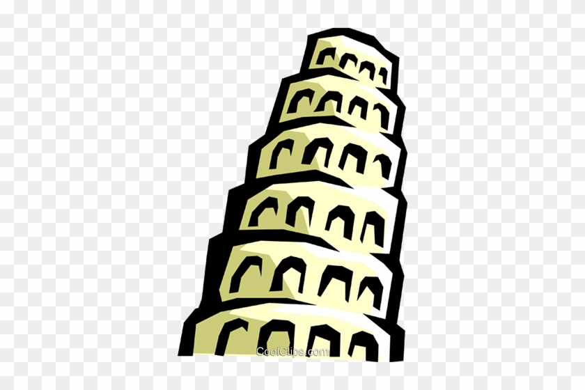Tower Of Babel Royalty Free Vector Clip Art Illustration - Babel Tower Clipart #856303