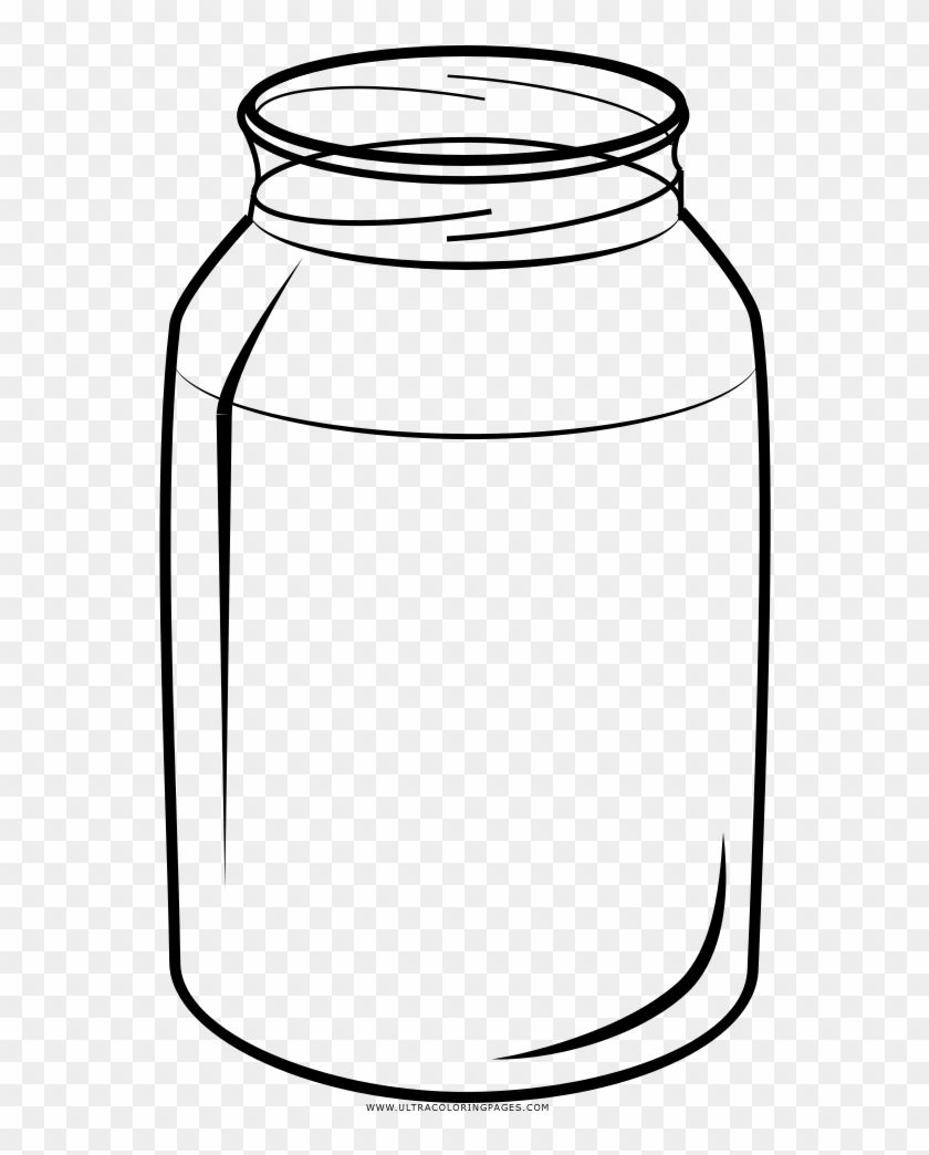Jar Coloring Page - Line Art #856331