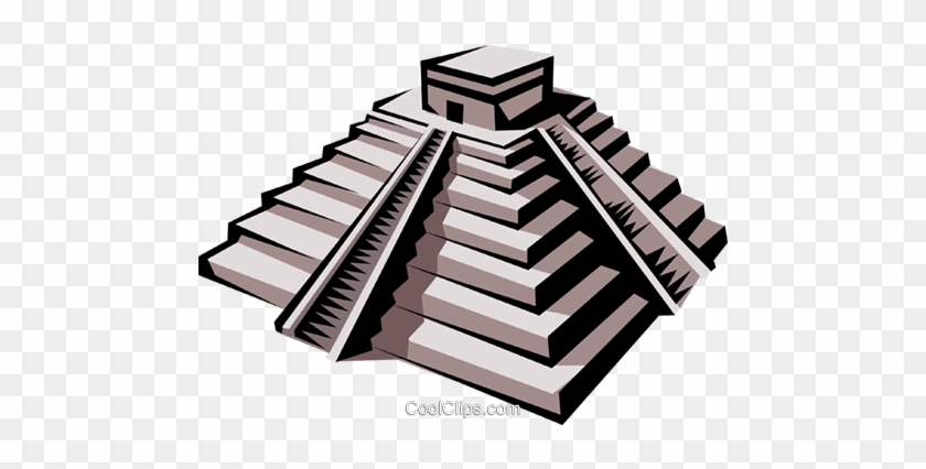 Inca Temple Royalty Free Vector Clip Art Illustration - Aztec Temple Clipart #856353