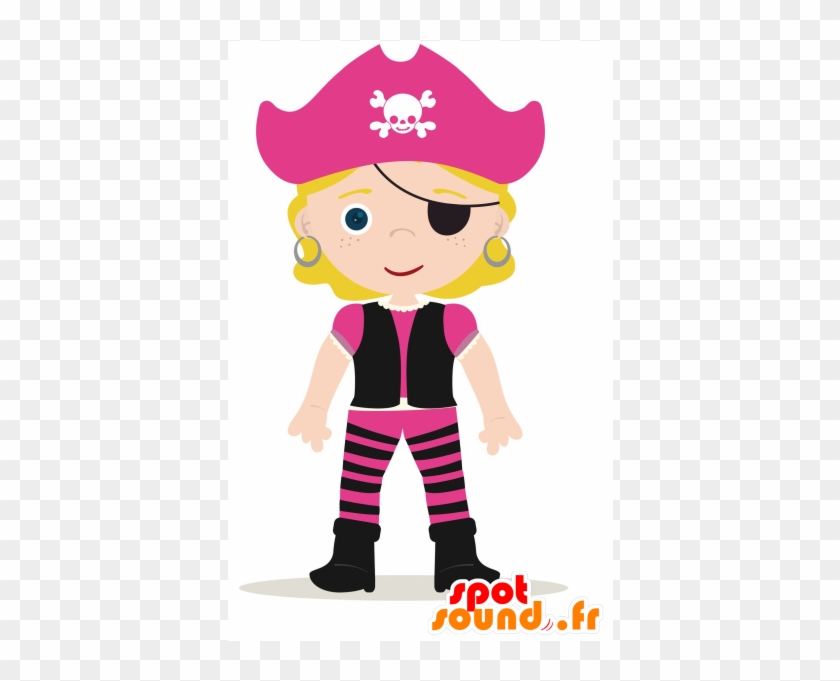 Girl Mascot Blonde Pirate Outfit - Pirate #856411