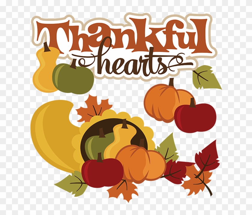 Thankful Hearts Svg Thanksgiving Svg File Cornucopia - Thanksgiving Transparent Heart #856442