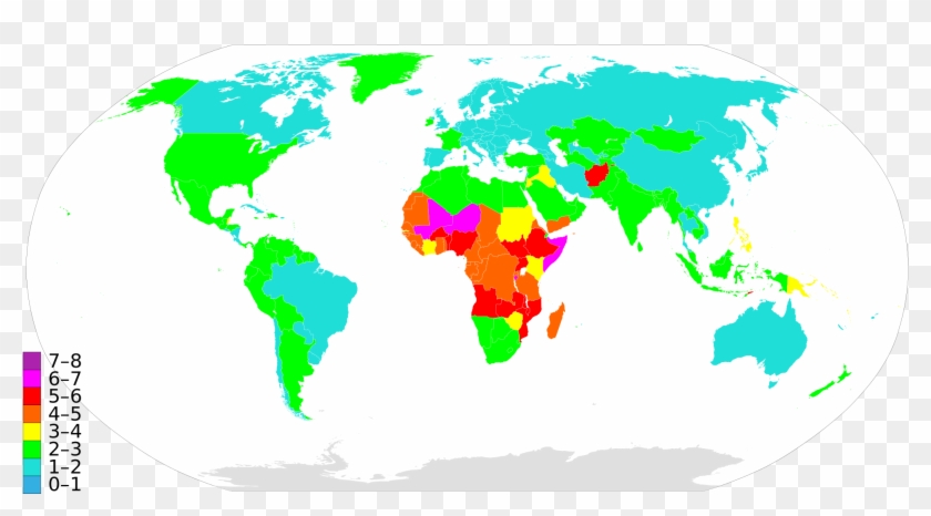 Countriesbyfertilityrate - Svg - 2014 Fifa World Cup #856477