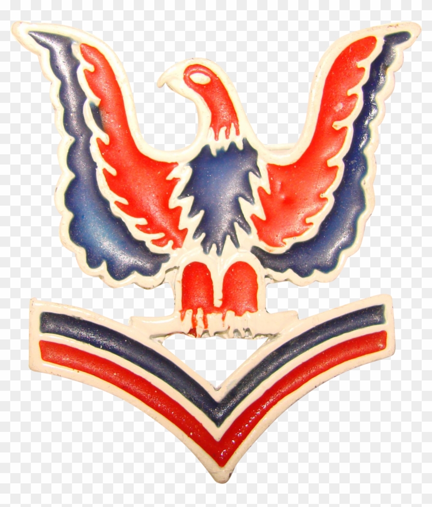 Awesome Patriotic Eagle Vintage Enameled Brooch Found - Eagle #856560