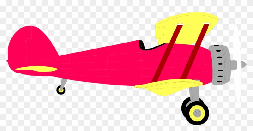 Clip Art Of Illustration - Biplane Png #856649