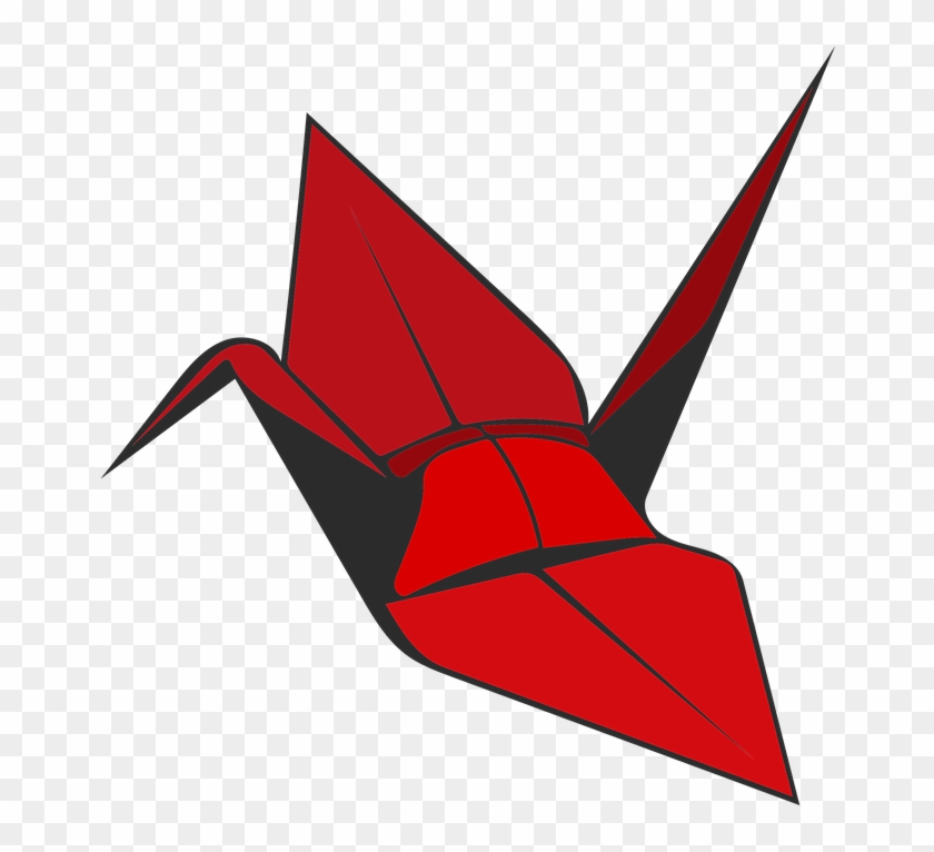 Origami, Crane, Red, Bird, Paper, Decoration, Symbol - Origami Crane Transparent Background #856745