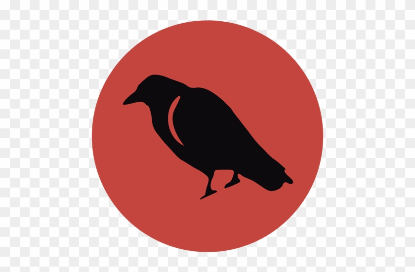 Raven Circle Icon 1 Transparent Png - Crow Clip Art #856793
