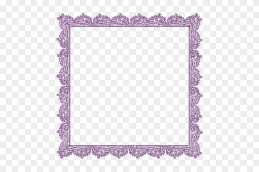 Cadre Série - Lace Png Purple Frame #856832