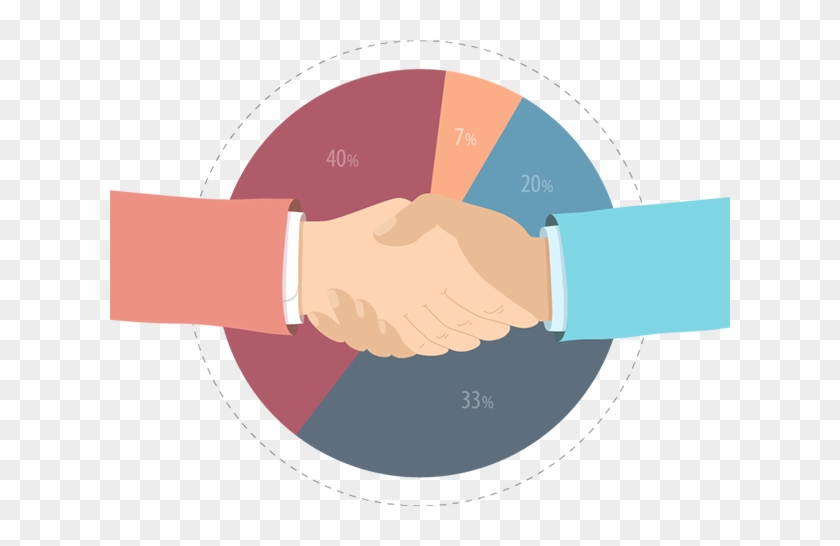 Suppliers And Retailers - Shake Hand Flat Png #856897