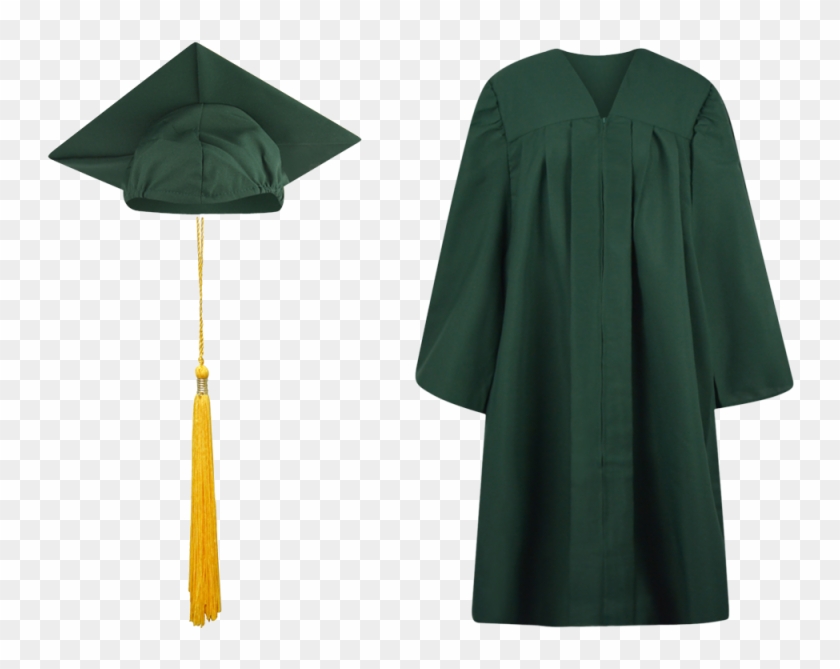 Dark Green - Graduation Cap & Gown #856914