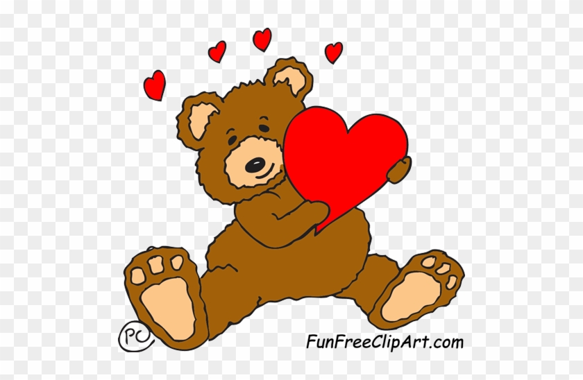 Two Cute Teddy Bears In Love Royalty Free Cliparts, - Teddy Bear Valentines Clipart #856913