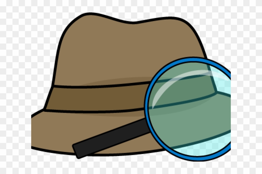 Clipart Detective - Detective Hat Magnifying - Free Transparent PNG Clipart Images Download