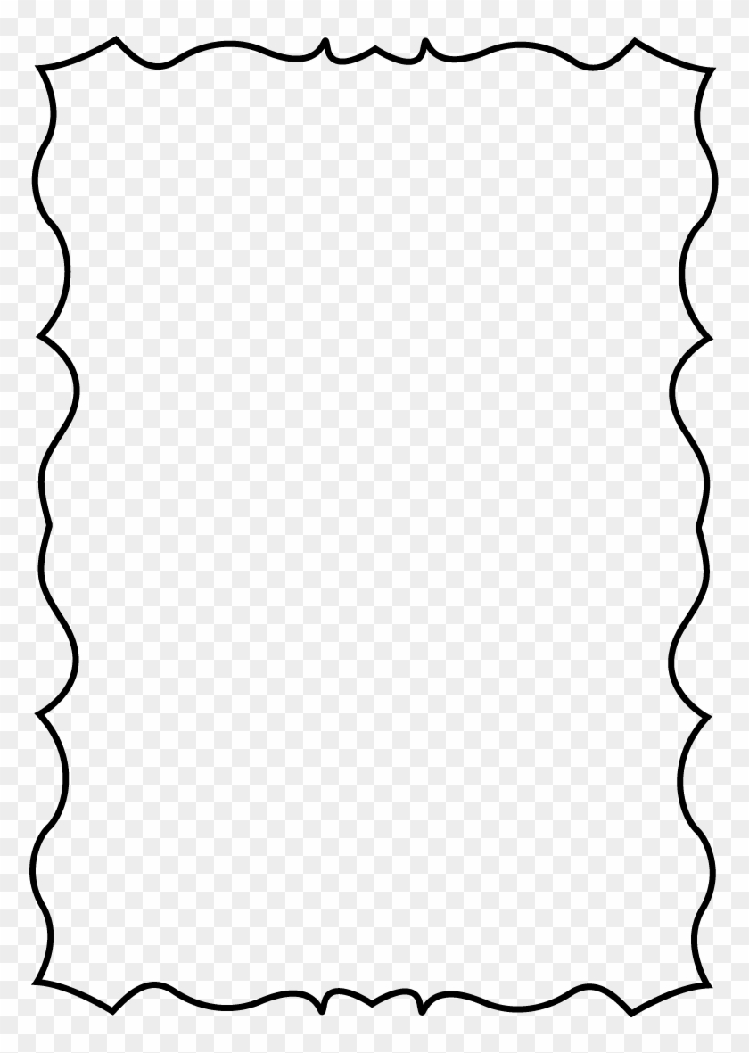 Squiggle Page Border - Page Border Transparent Background #856981