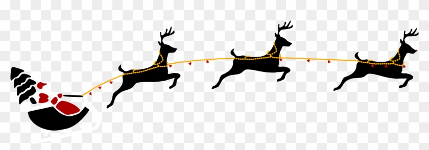 Santa With Flying Deers - Nara #857101