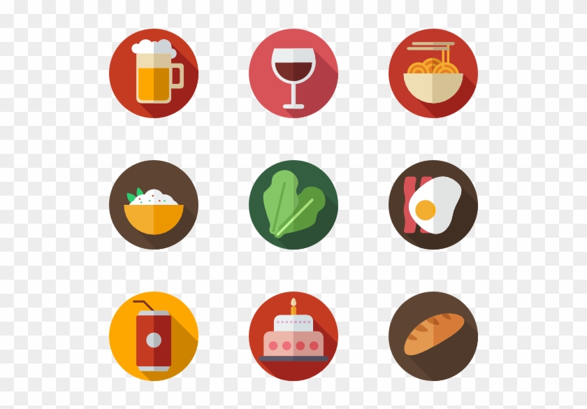 Circle Color Food - Food Vector Icon Png #857111