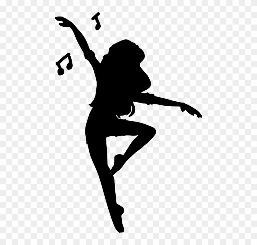 Silhouette, Dancing, Woman, People, Art, Happy - Women Dancing Silhouettes Png #857268