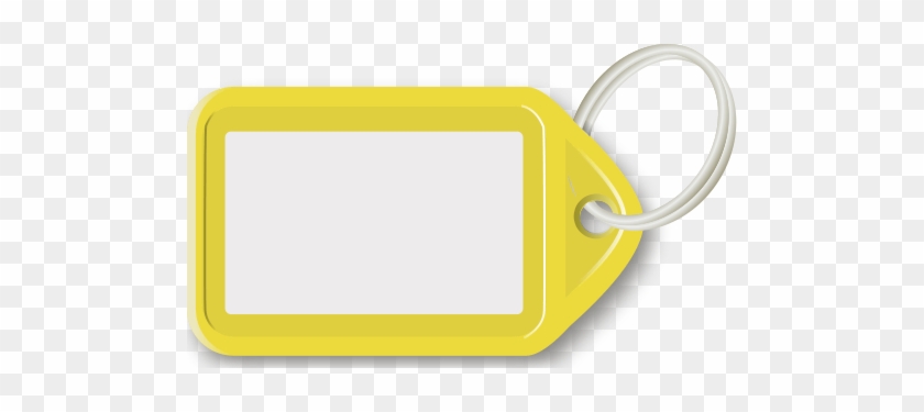 Yellow Key Ring Clip Art - Tag Clip Art #857346