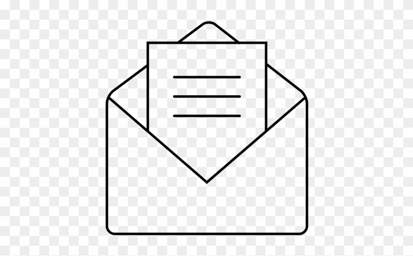 Envelope With Mail Icon Transparent Png - Open Envelope Icon Png #857474