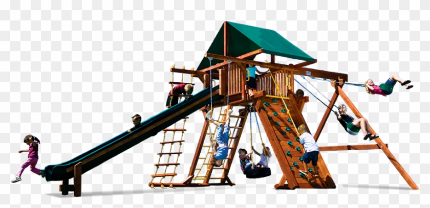 King Kong Base Castle Pkg Ii 82a Swingset - Playground Slide #857553