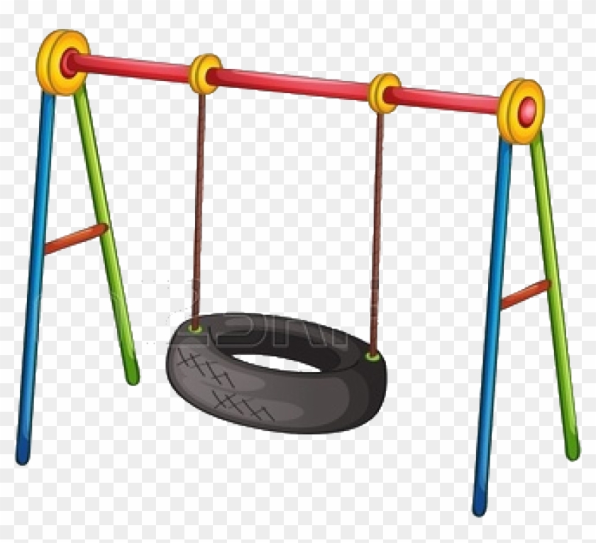 Cartoon Tire Swing #857558