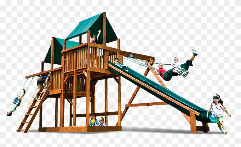 King Kong Base Clubhouse Pkg Ii 88a Swingset - Playground Slide #857560