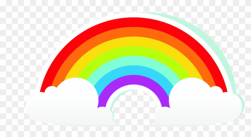 Rainbow Cartoon Cloud - รูป เลน โบ Png #857603