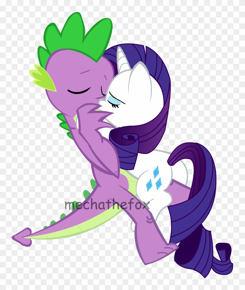 Spike N Rarity By Mechathefox - Rarity And Spike In Love #857606