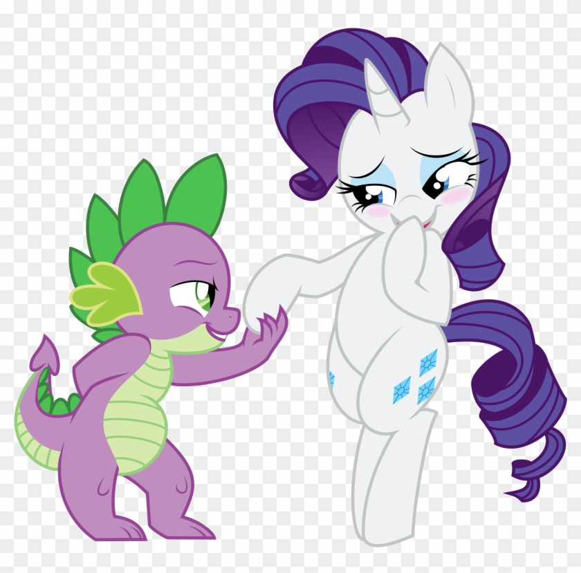 Spike The Gentledragon By Tyler611 - Mlp Rarity X Spike #857618