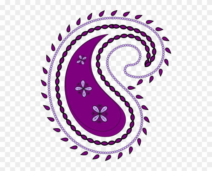 Abstract Paisley Clipart Cliparts And Others Art Inspiration - Purple Paisley Clip Art #857687