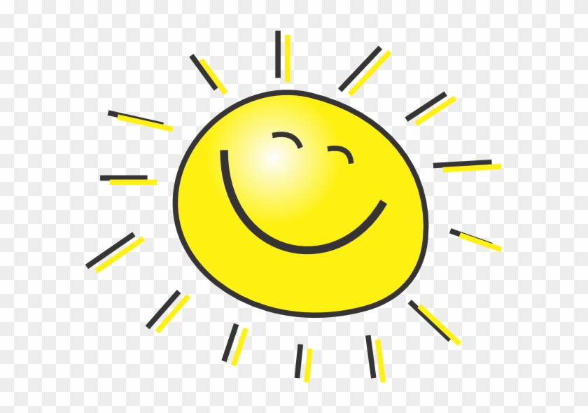 Happy - Sun - Clipart - Black - And - White - Cartoon Sun #857715