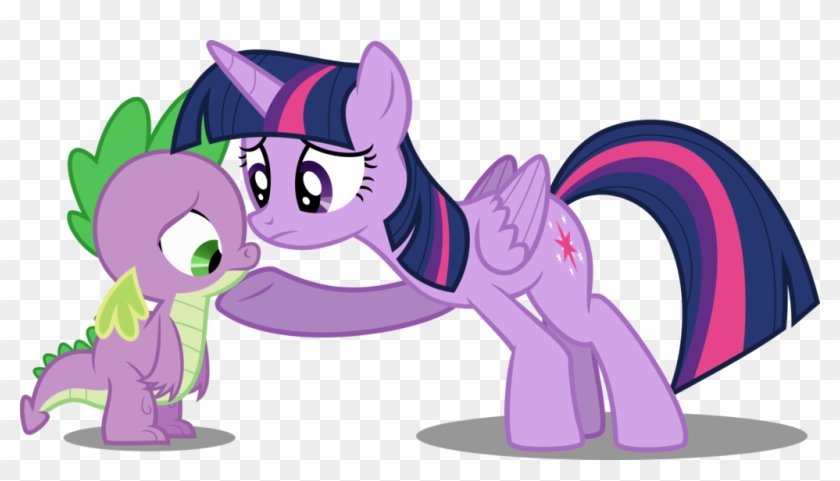 Twilight Comforts Spike By Decprincess - Twilight Kiss Spike #857716