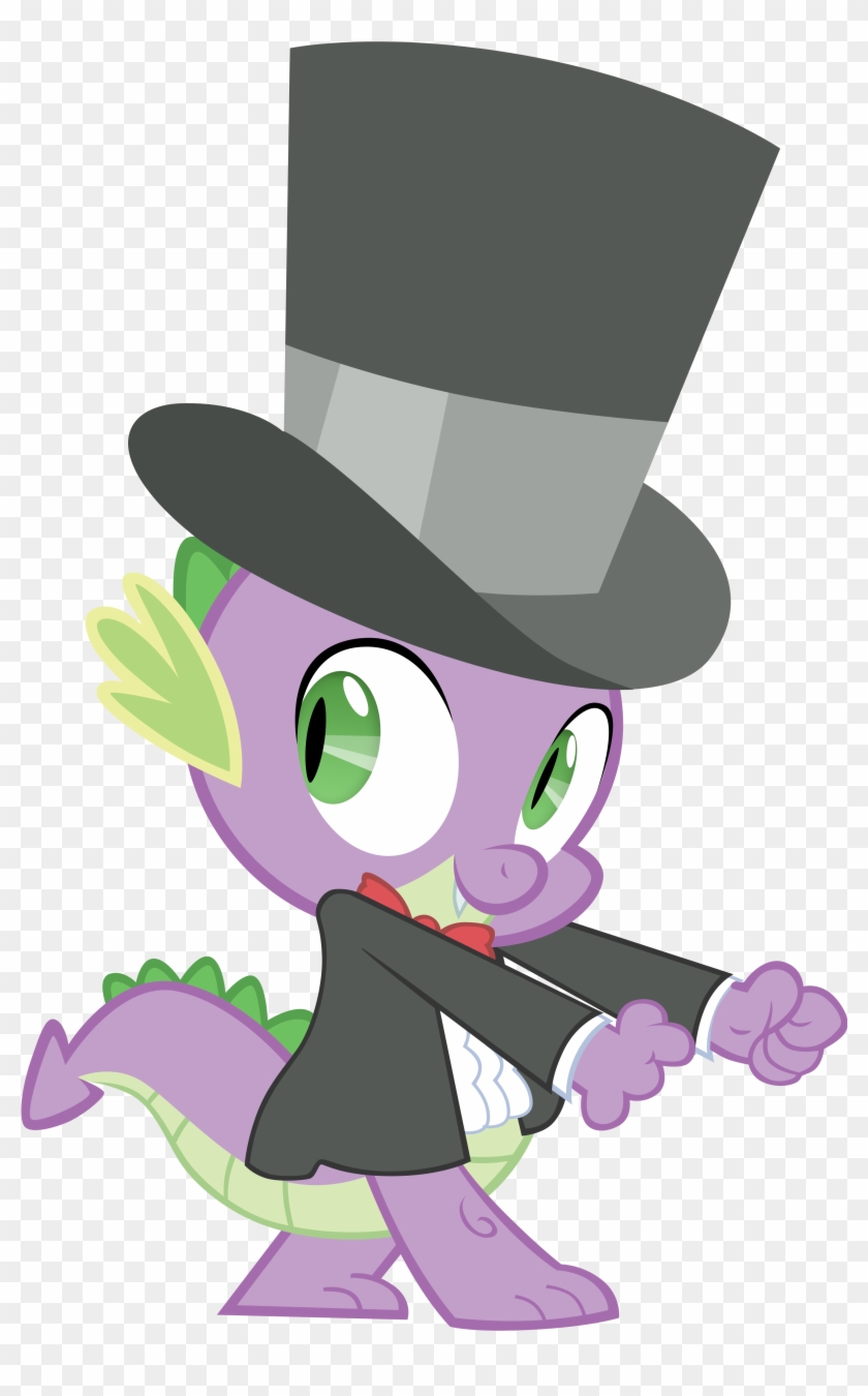 M99moron, Bowtie, Clothes, Dancing, Hat, Safe, Spike, - Spike My Little Pony Friendship Is Magic Cute Cartoon #857721