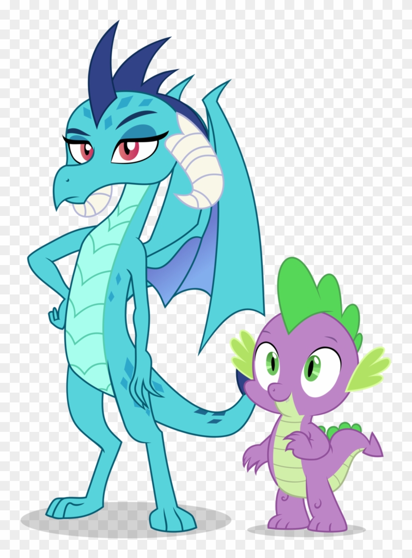 Spike And Princess Ember - My Little Pony: Friendship Is Magic #857734