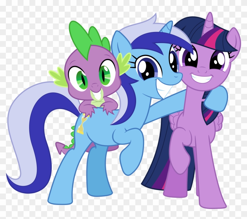 Bluemeganium Spike, Minuette And Twilight Sparkle By - My Little Pony Discovery Family #857743