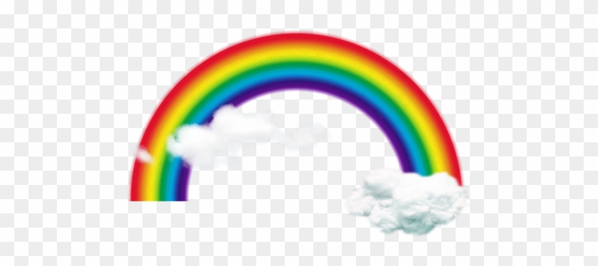 Rainbow And Clouds - Circle #857753