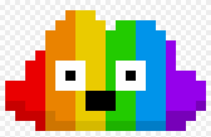 Rainbow Cloud Sprite - Pixel Art Rainbow Cloud #857758