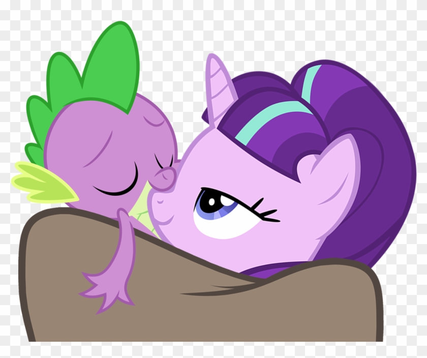 In Starlight's Bed, Spike Is Always Her Equal By - Spike My Little Pony Friendship Is Magic Cute Cartoon #857774