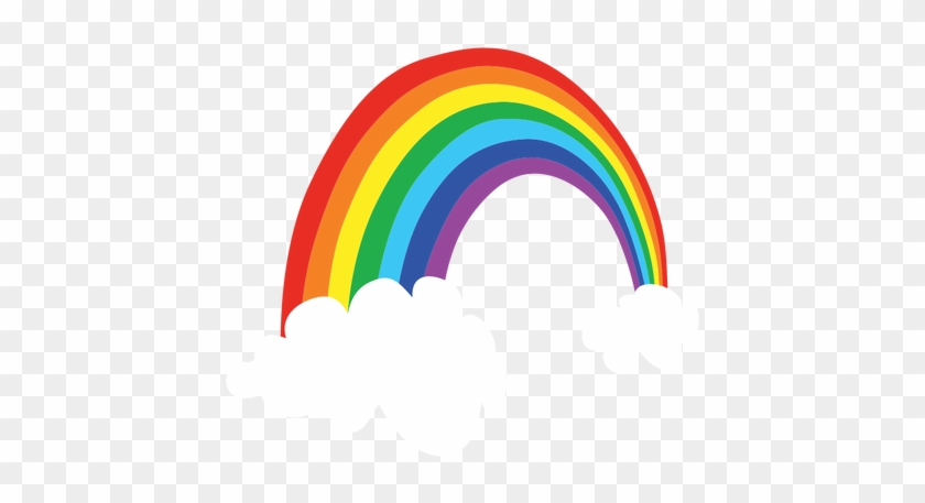 Rainbow Svg - Arco Iris Png Nuvens #857777