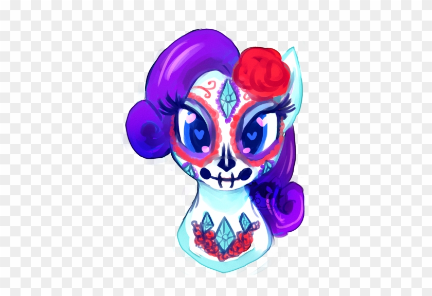 Sugar Skull Rarity Bust By Scarlet-songstress - My Little Pony Sugar Skull #857802