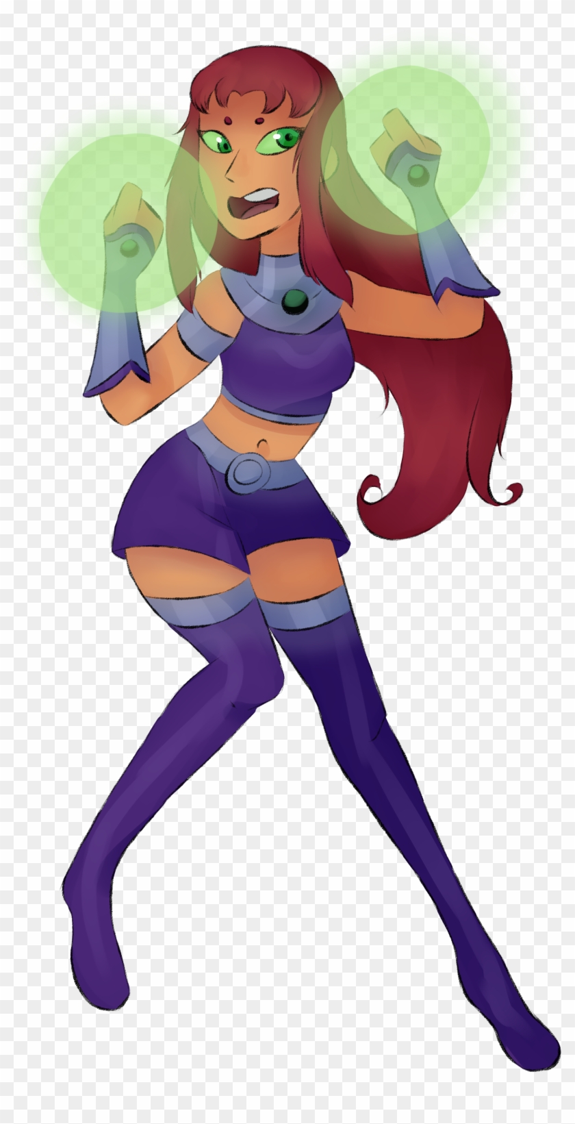 Starfire Raven Cyborg Robin Cartoon - Starfire #857814