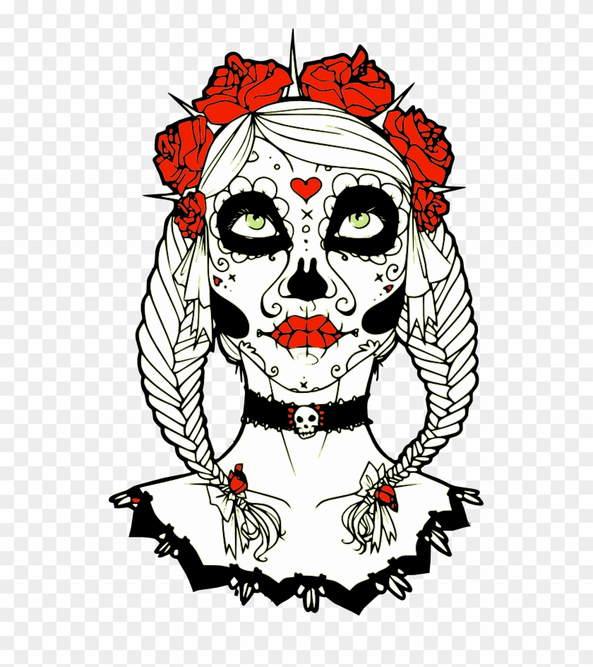 Misc, Personal Use, Copy Of Sugar Skull Girl Rab, - Harley Quinn Sugar Skull #857882
