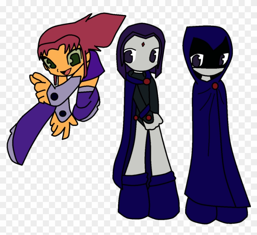Starfire Raven Robin Teen Titans Character - Raven #857897
