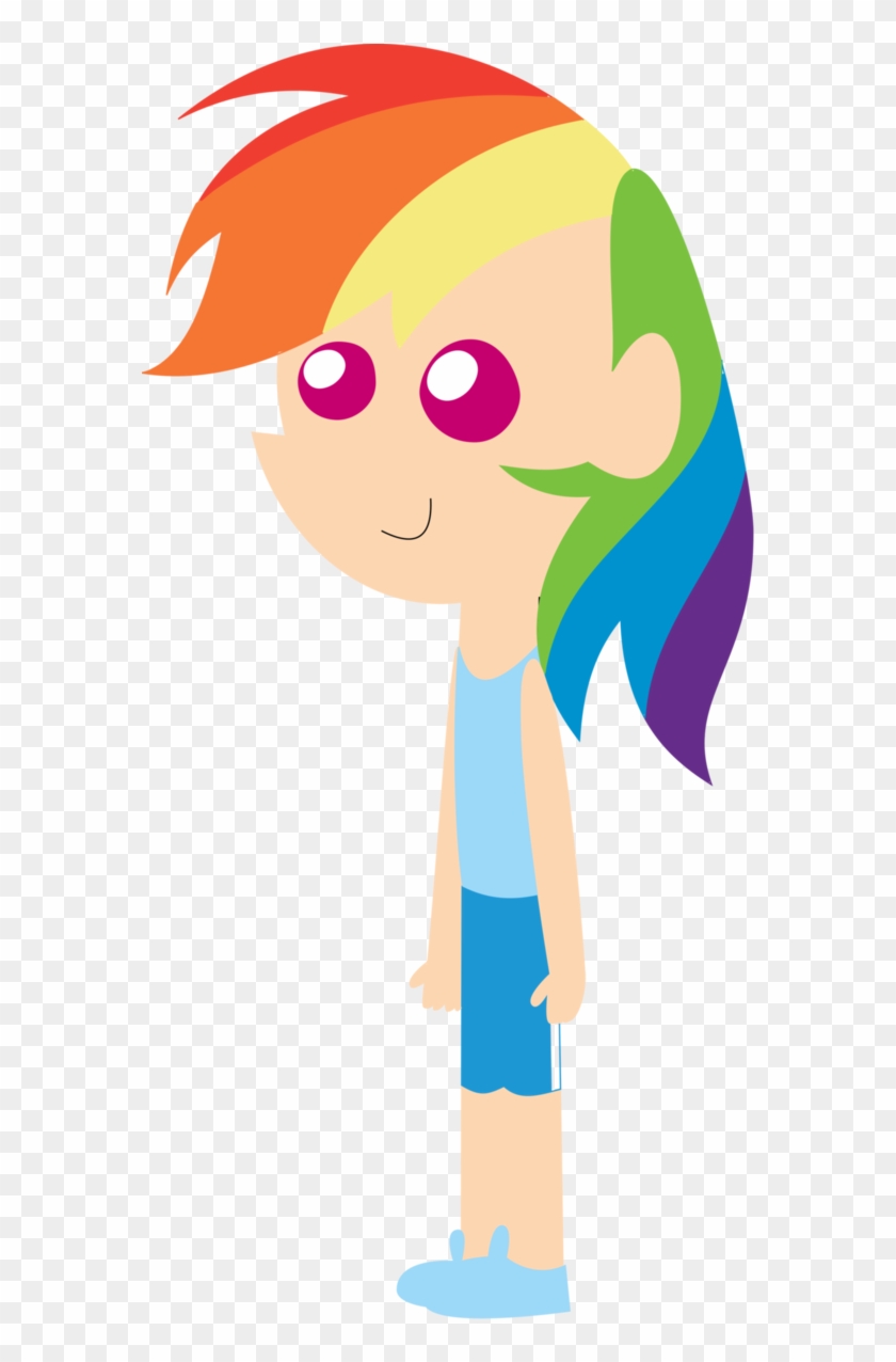 Rainbow Dash As Chibi Human By Michaelsety - Cartoon #857899
