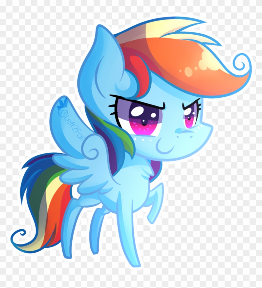 Chibi Rainbow Dash By Left2fail On Deviantart - Mlp Chibi Rainbow Dash #857922