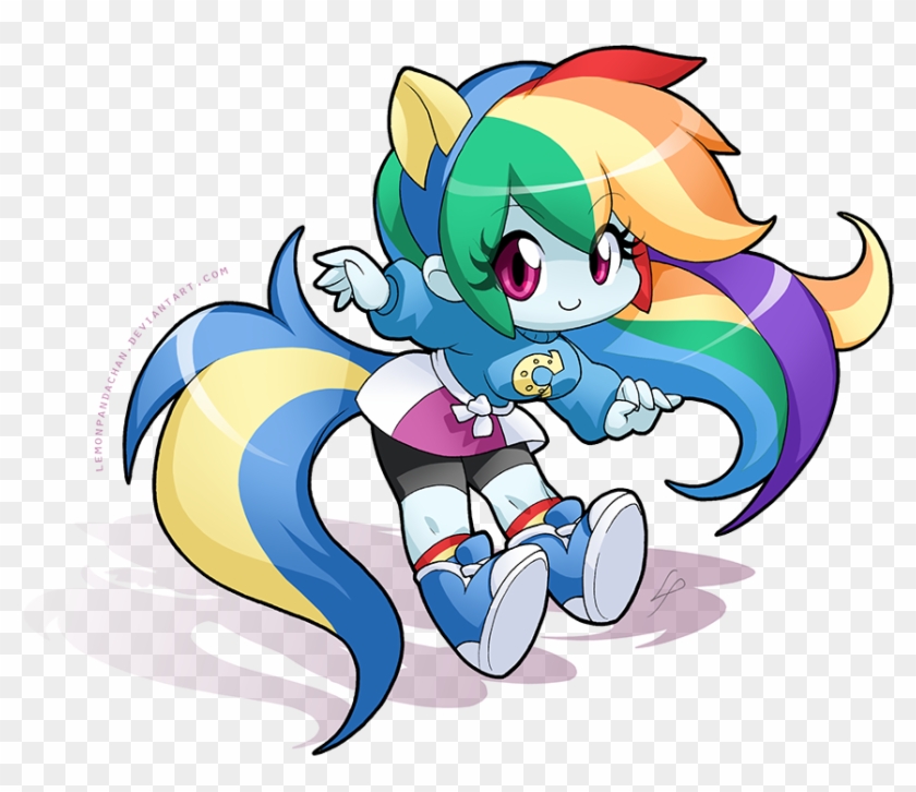 Rainbow Dash By Cchiuan - Rainbow Dash Chibi Human #857978